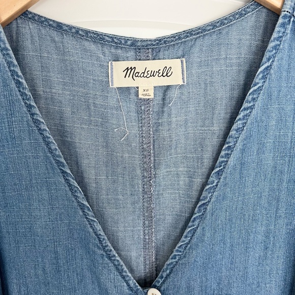 Madewell Denim Button Front Sundress - Picture 2 of 7